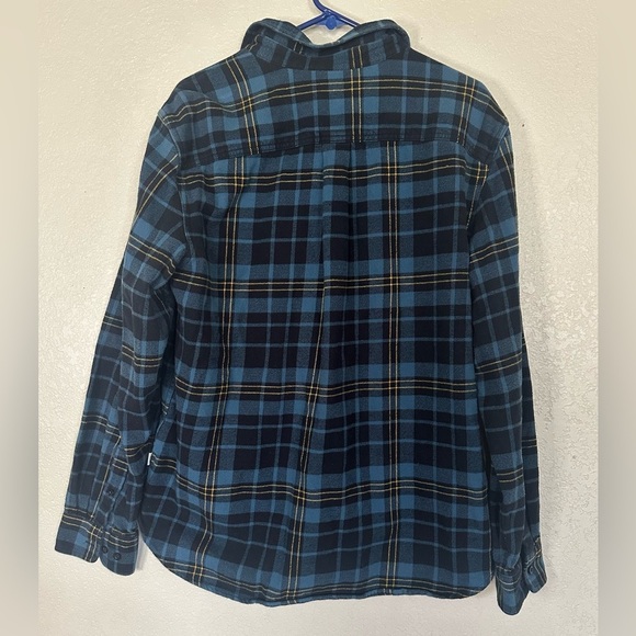 The North Face Arroyo Flannel Shirt Mens Large Blue Plaid Button Up Outdoor - Picture 3 of 8